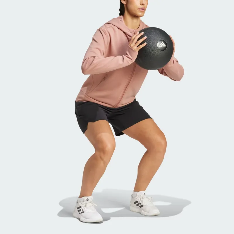 Adidas Women's Designed For Warm Shorts Black-3