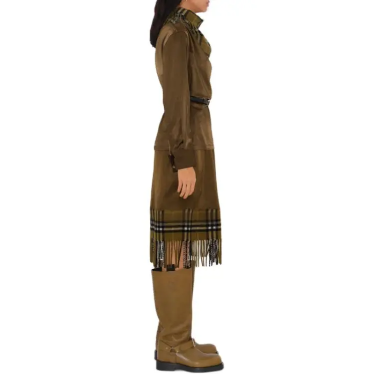 Burberry Fringe Detailed Long Sleeved Top-4