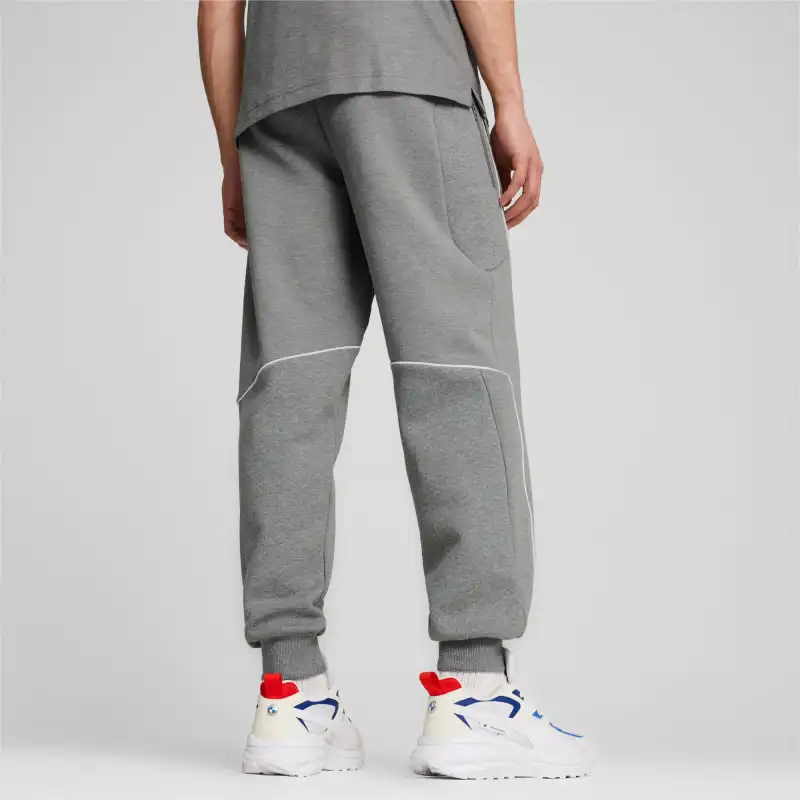 PUMA BMW M MOTORSPORT Collaboration Series Knitted Sports Pants Men's Gray-3