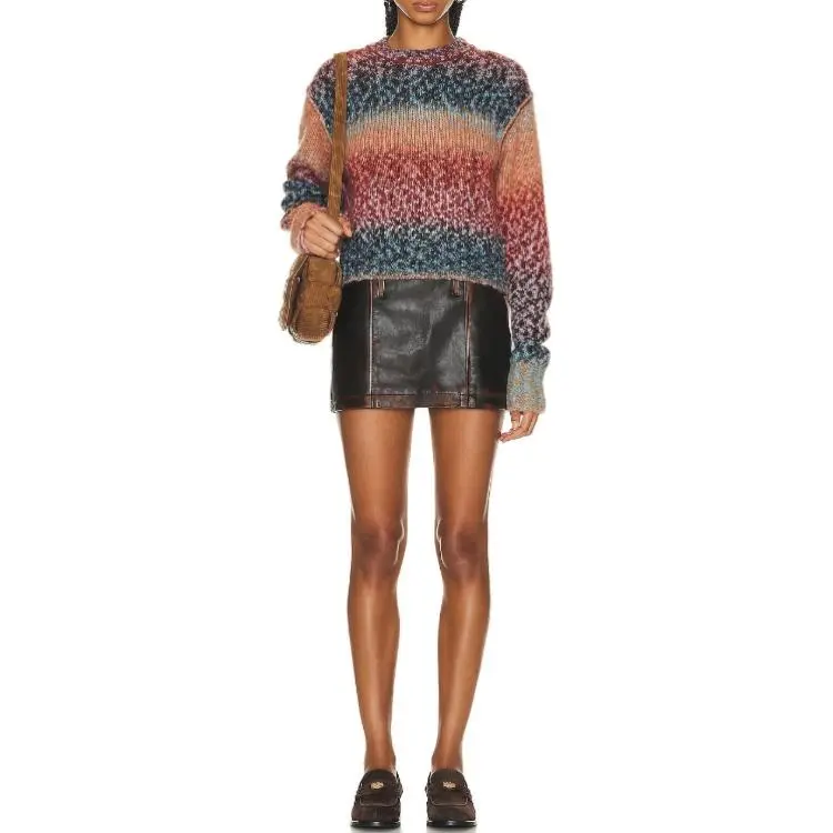Acne Studios Patterned Intarsia Knit Crewneck Jumper-4