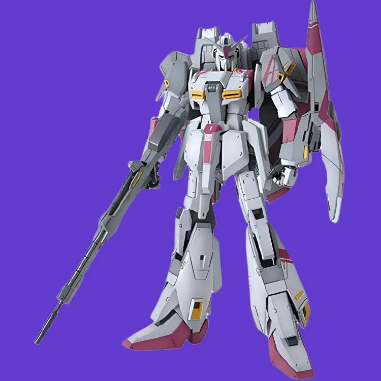 BANDAI MG Zeta Gundam Size 3 Unit Model Kits 18cm White Unicorn Version-3