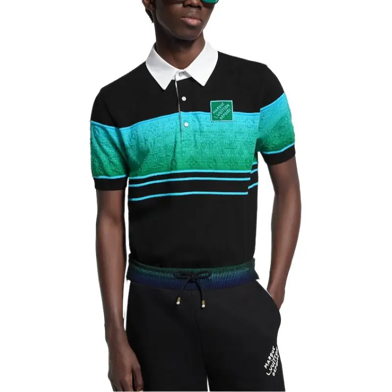 LOUIS VUITTON SS25 Polo Shirt Men's Black-1