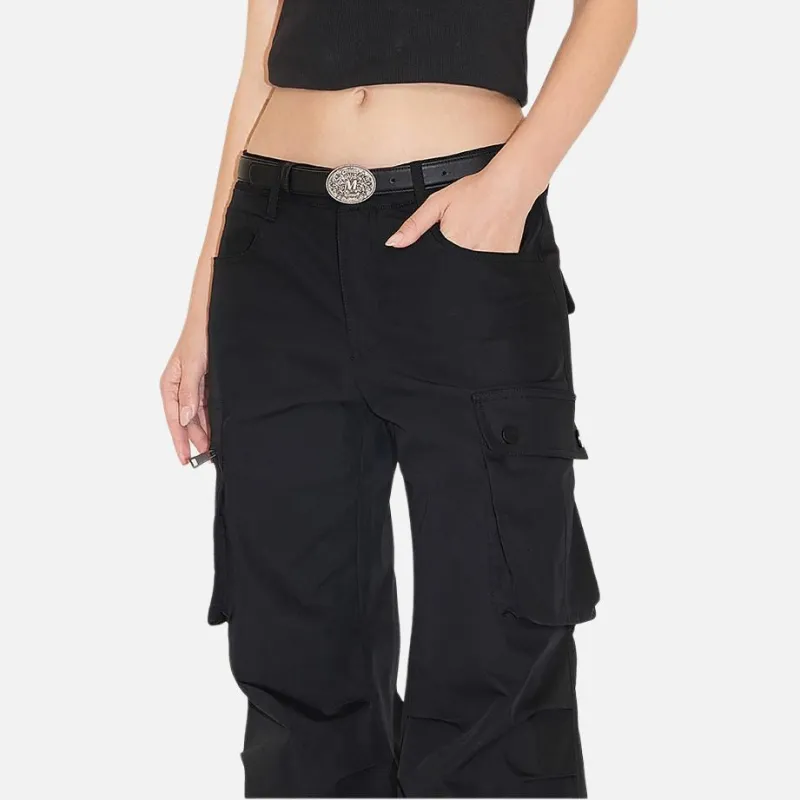 Miss Sixty Cargo Pants Women's Black-4