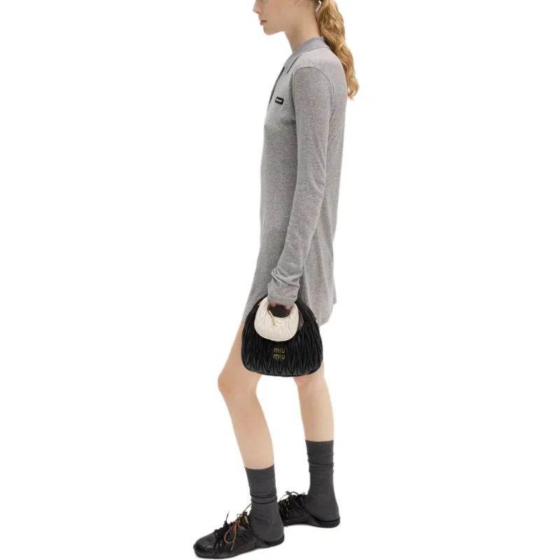 MIU MIU Ribbed knit Mini Dress-4