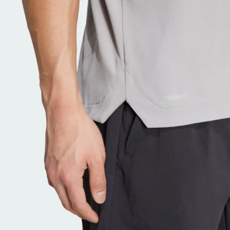 Adidas TERREX SS25 Polo Shirt Men's Pure Gray-3