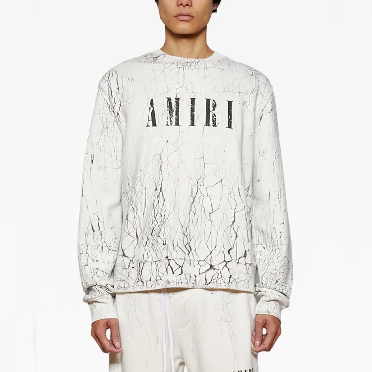 AMIRI Cracked Dye Core Logo Crewneck-1