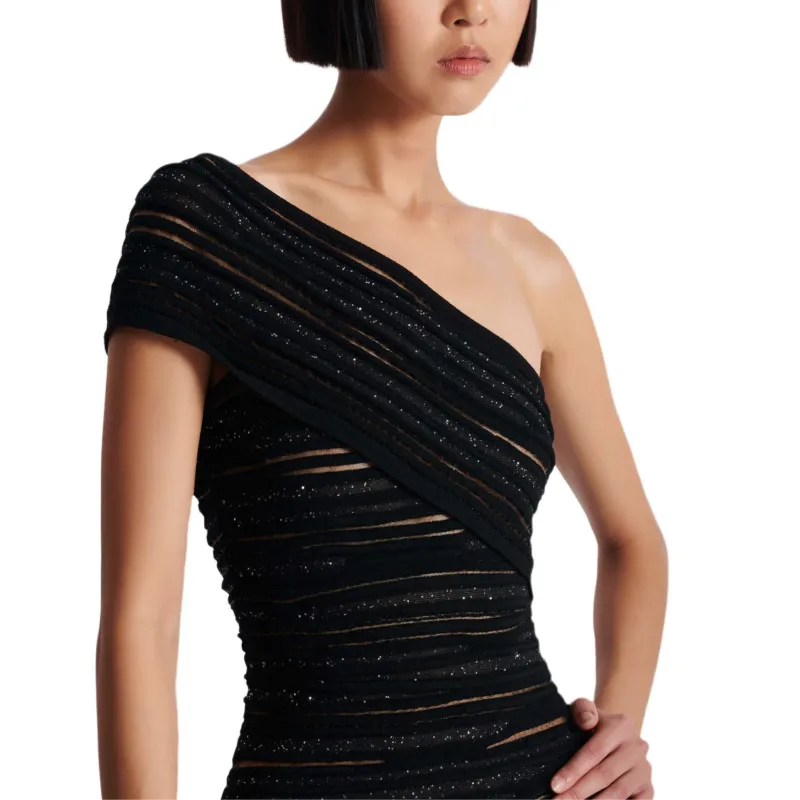 BALMAIN Glitter Detailing Dress-7
