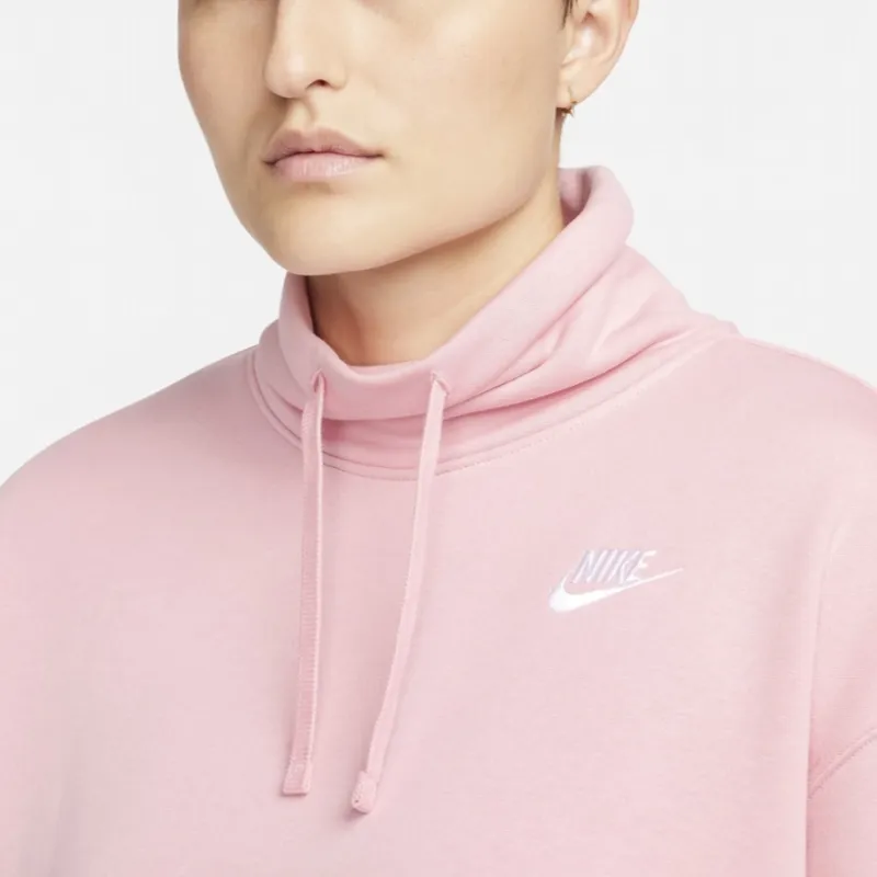Nike Sportswear Club Fleece Sweatshirt Women's Medium Soft Pink-2