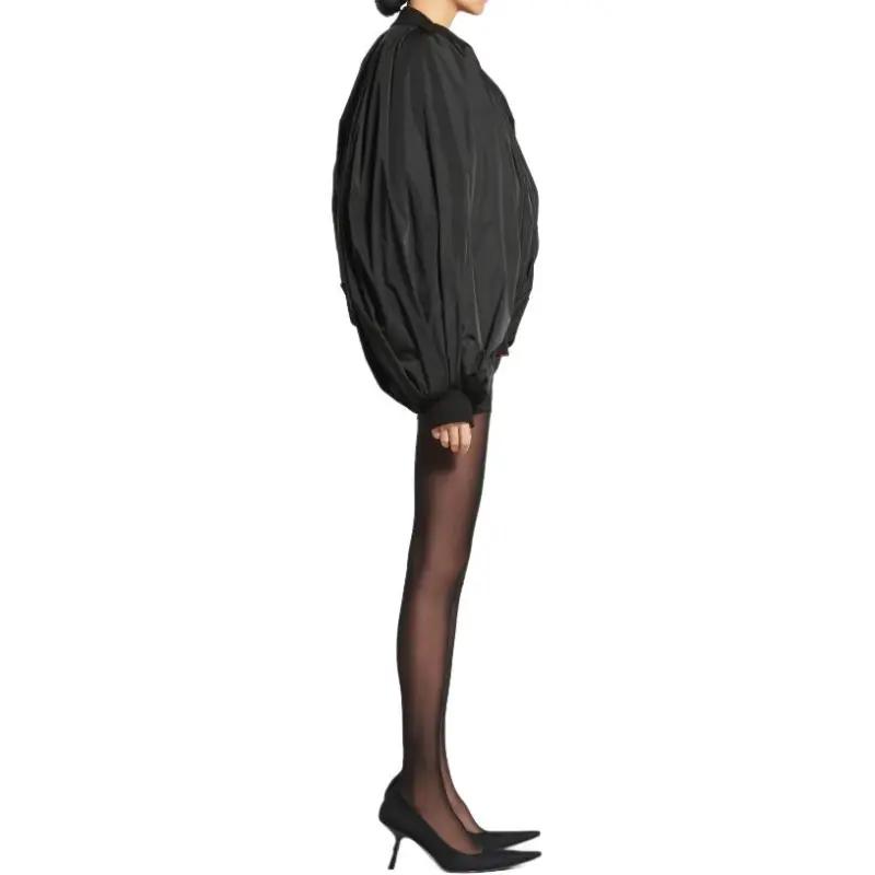 Balenciaga Draped Bomber Jacket-4