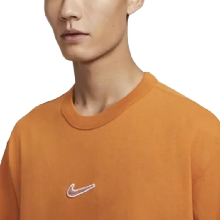 Nike T Shirts Men Orange-0