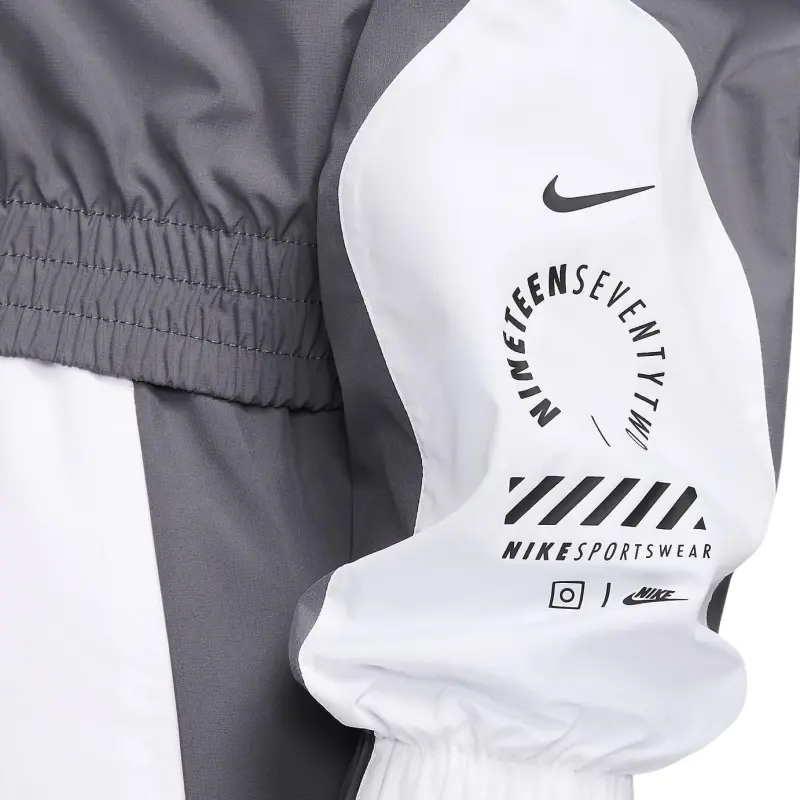 Nike Sportswear Woven Jacket 'Iron Grey/Light Pumice/White'-4