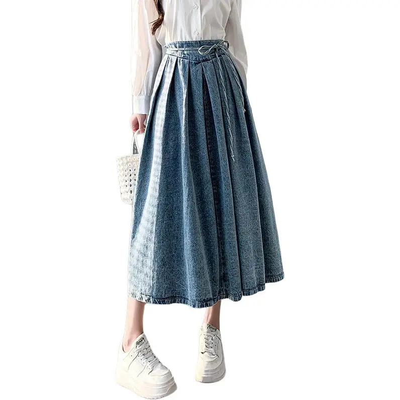 Concubine Zhu Denim Long Skirt Women's-5