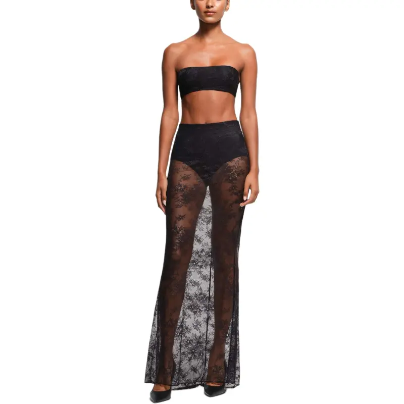 SKIMS LONG SKIRT Casual Long Skirt Women's ONYX/Agate-2