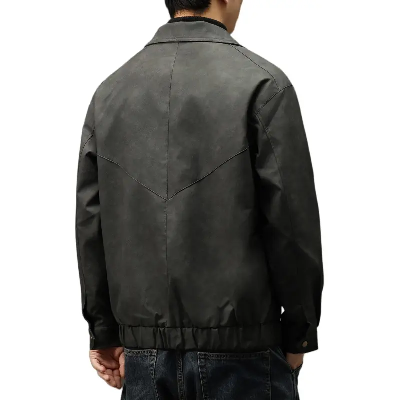 Devanro Jackets Coats Men's Gray-4