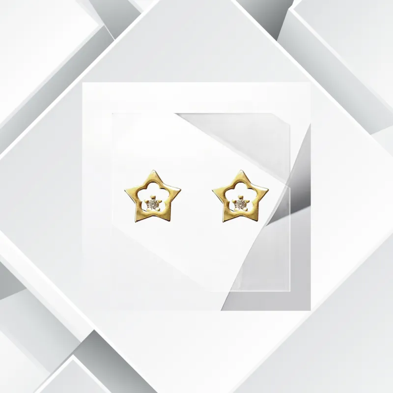 Universe Search S925 Silver Stud Earrings Women's-2