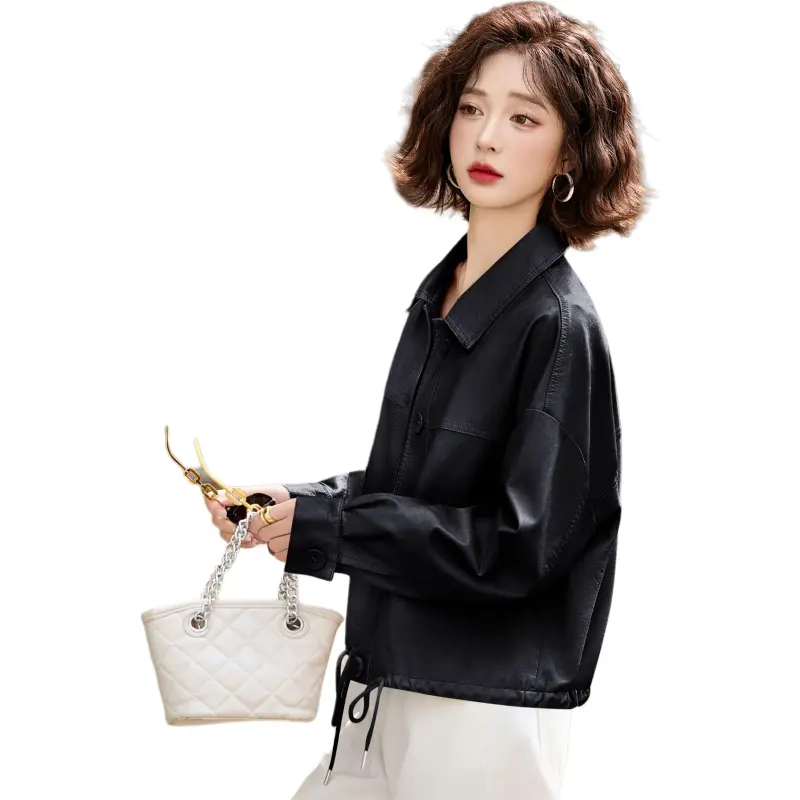 Yi Mengyuan Leather Jacket Women's-2