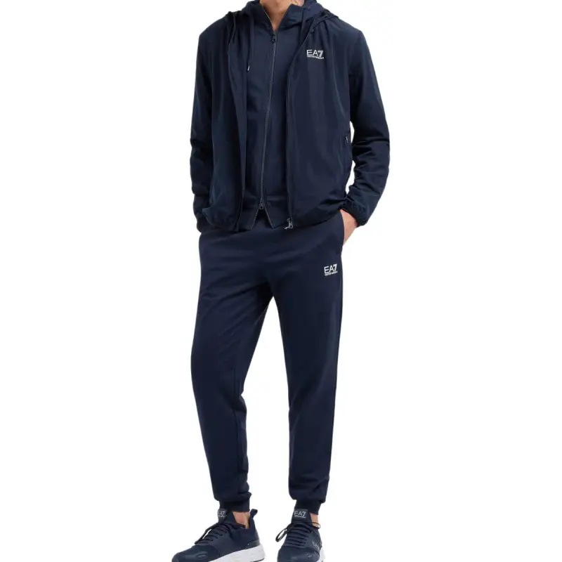 EMPORIO ARMANI Zip up Cotton Hoodie-4