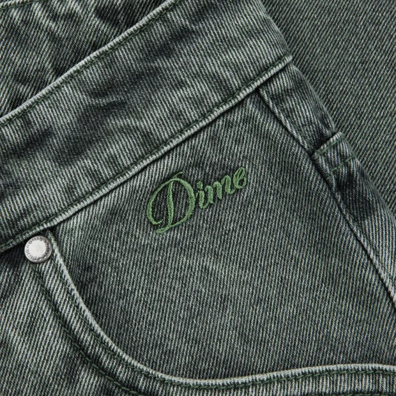 Dime MTL FW24 Jeans Unisex Faded Green-5