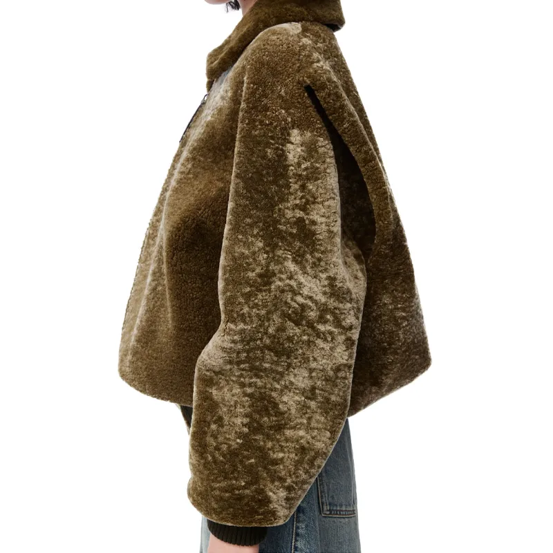 LOEWE Jackets & Coats Women's Khaki Green-3