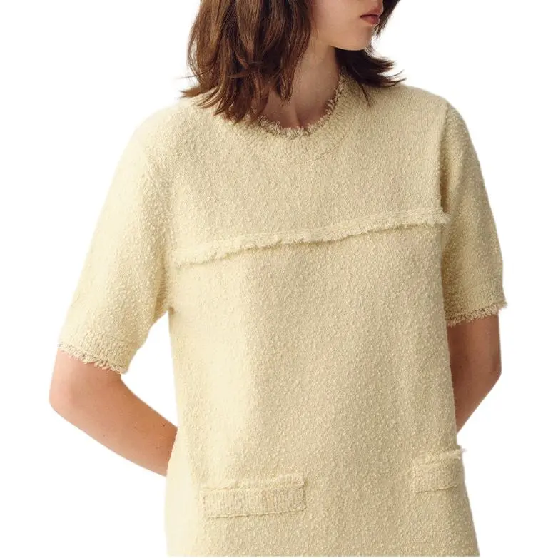 YANGZHIDAO Short-Sleeved Dresses Women's Little Blue Orchid Yellow-2