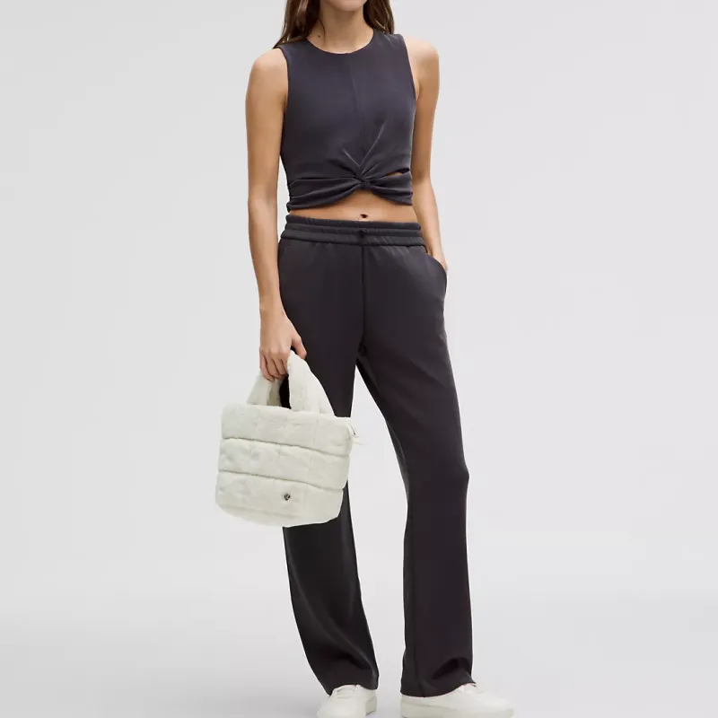 Lululemon Quilted Polyester Shoulder Bag Crossbody Bag Handbag Mini Women's White-2