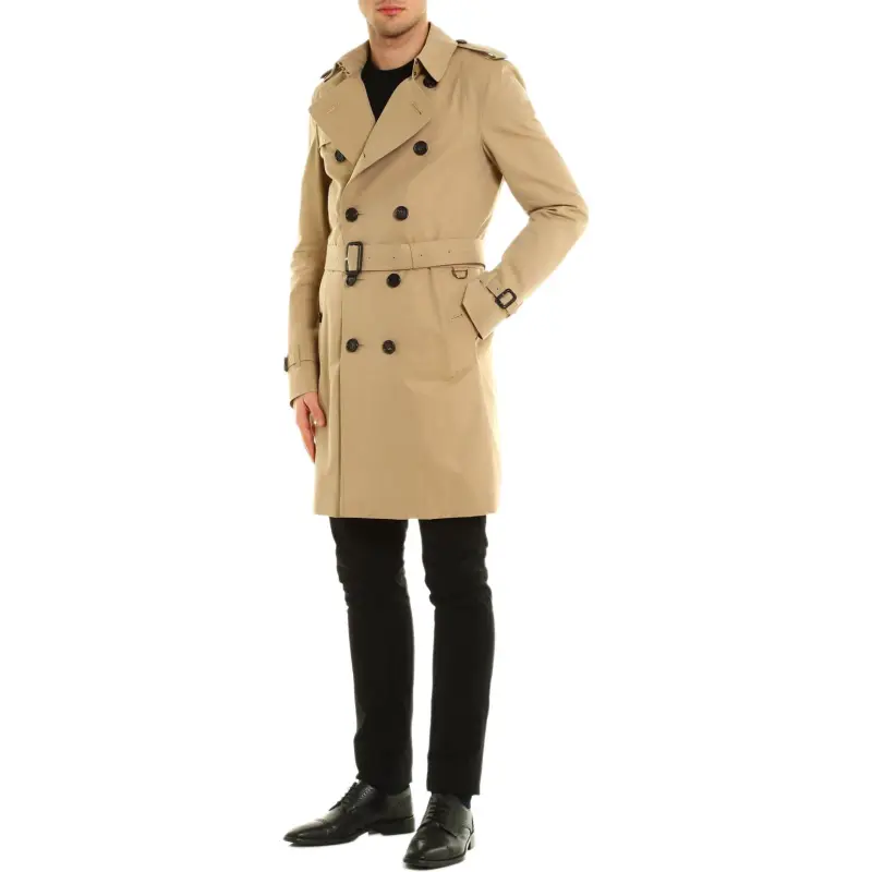 Burberry Trench Coat Men's Khaki-3