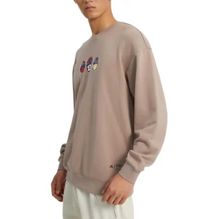 Adidas Sweatshirts Unisex Brown-3