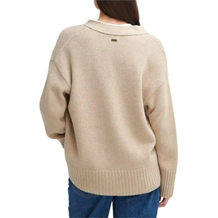 BARBOUR V-Neck Button-Up Cardigan-2