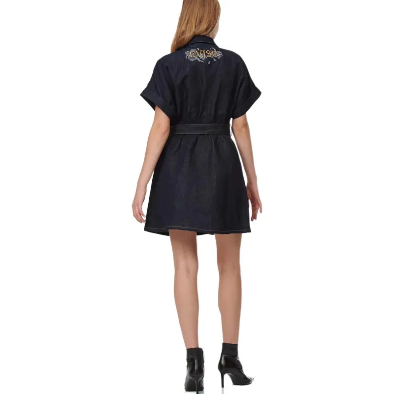 EVISU Denim Short Skirts Women's Denim Blue-4