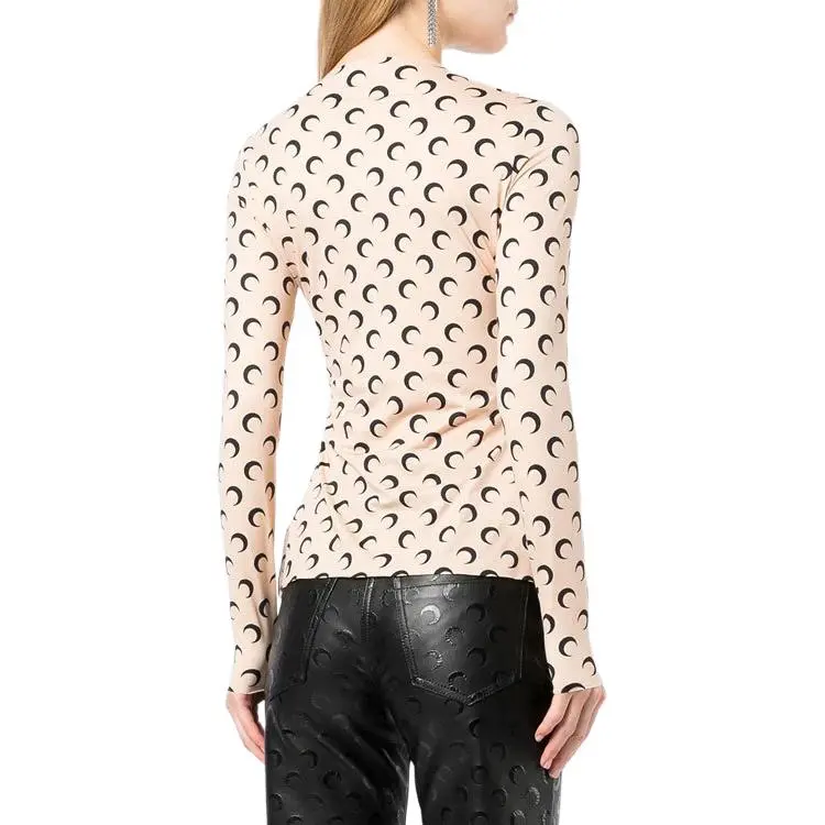Marine Serre Second Skin Moon Top 'All Over Moon Tan'-3