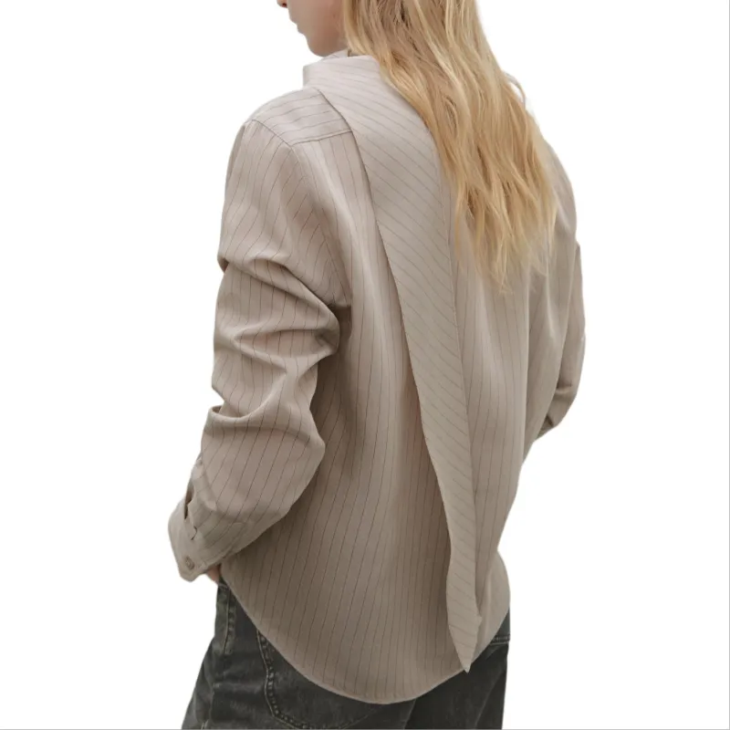 Massimo Dutti Shirt Women's Light Coffee-5