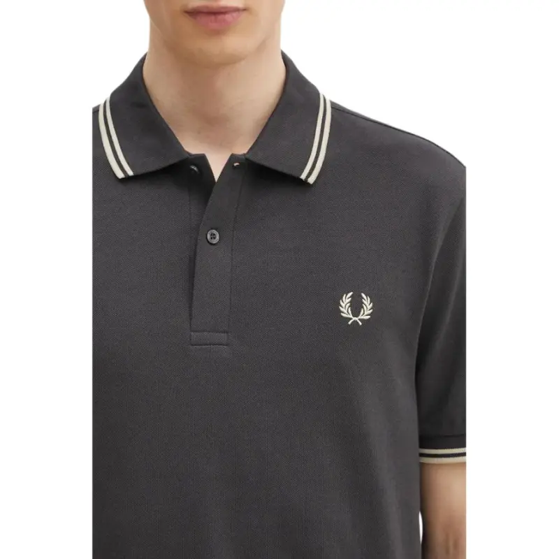FRED PERRY Polo Shirt Men's Dark Gray-4