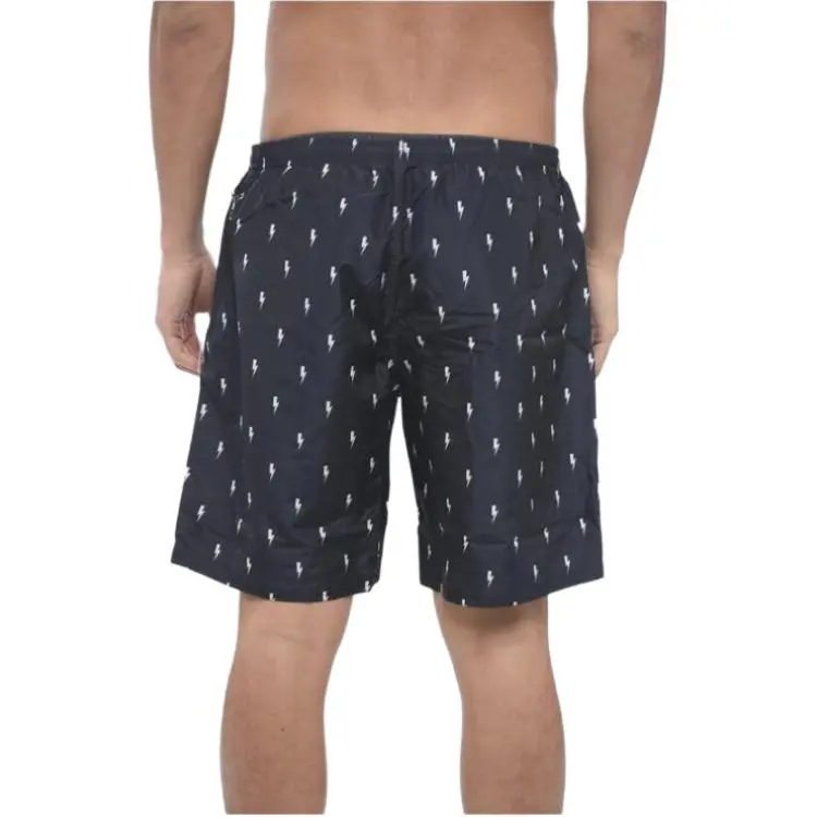 Neil Barrett All Over Pattern Printed Drawstring Shorts-3