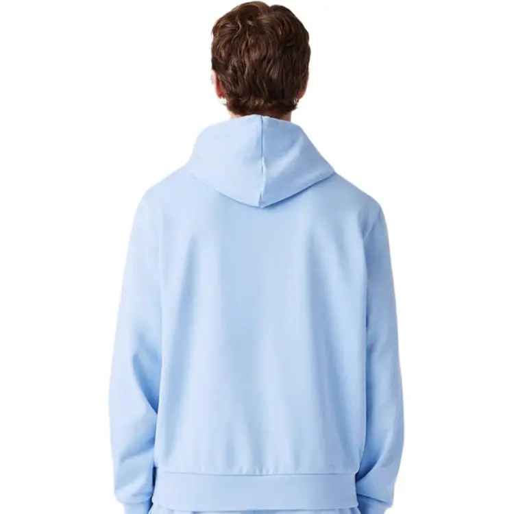 LACOSTE Crocodile Logo patch Drawstring Hoodie-2
