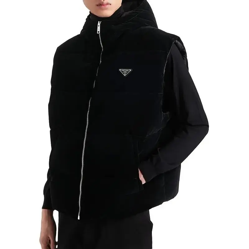 PRADA Enamel Triangle logo Gilet-3