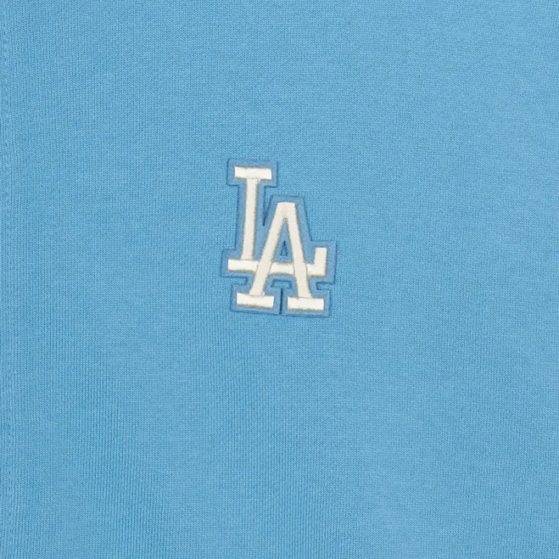 MLB Basic Medium Logo Hood Zip Up Sweatshirt Unisex Blue-5
