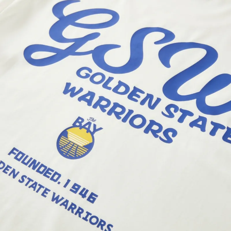 NBA Golden State Warriors T Shirt Unisex Ecru-3