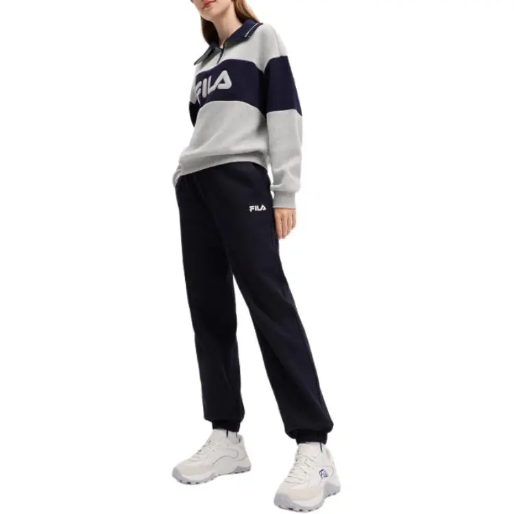 FILA ORIGINALE Knitted Sweatpants Women's Legend Blue-1