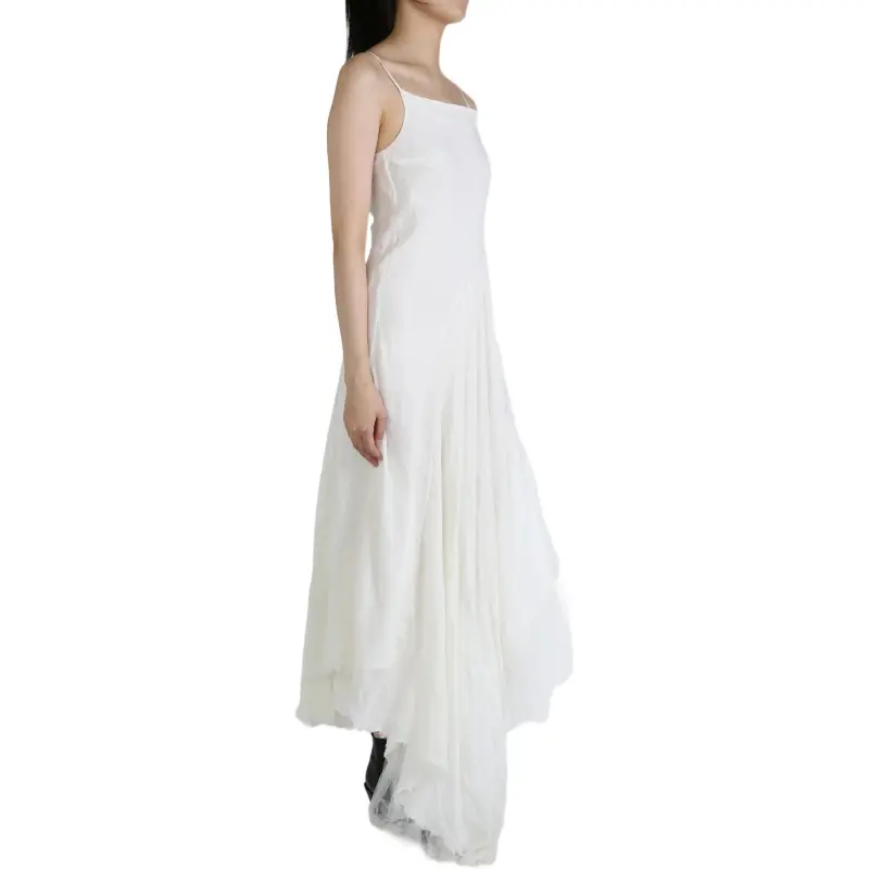 MARC LE BIHAN Combi Panneau Tulle Godiva Maxi Dress-2