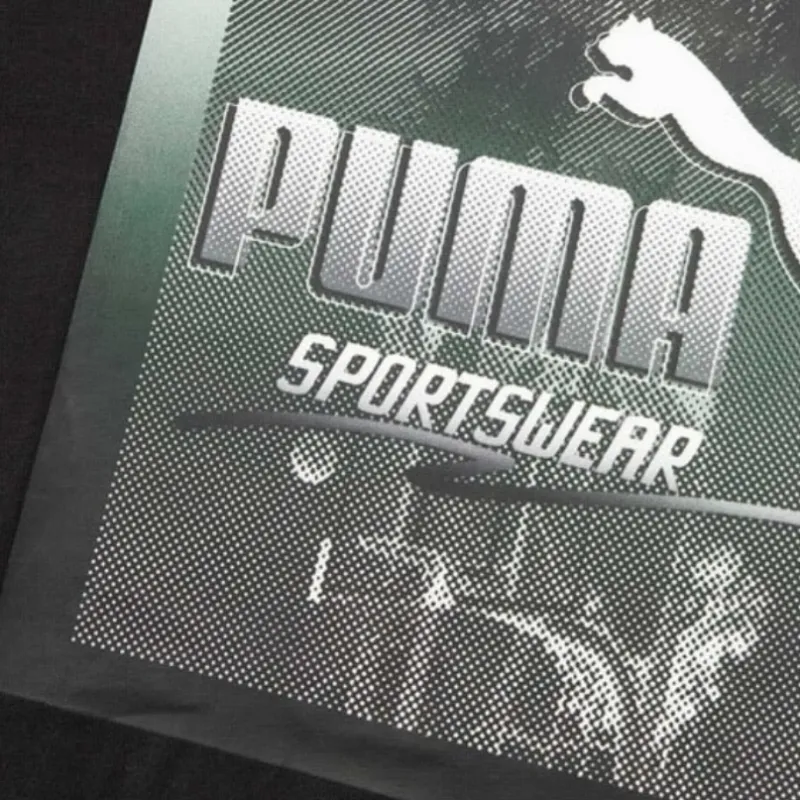 PUMA Basic GRAPHICS T Shirt Men's Black 01-4