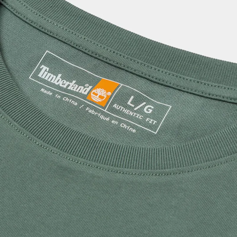 Timberland SS25 T Shirt Unisex Begonia Green-2