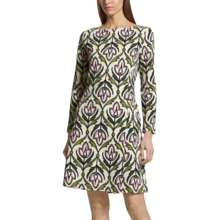 WEEKEND MaxMara Long Sleeved Dress Women's Green-3