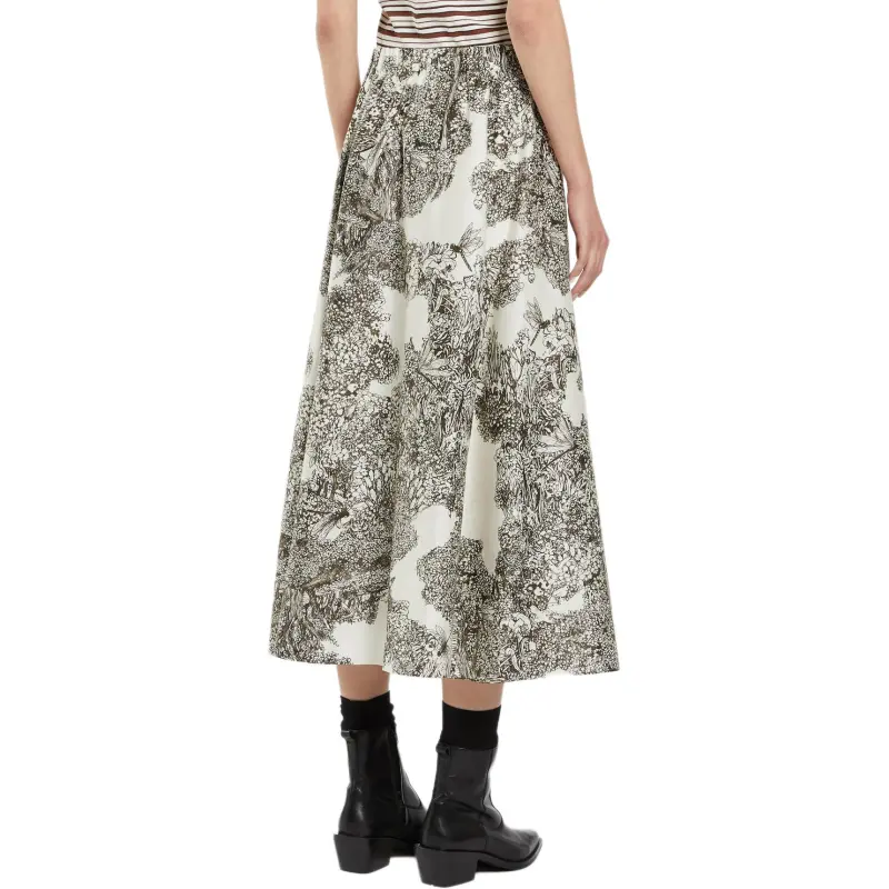 I BLUES Casual Long Skirt Women's Ivory-1
