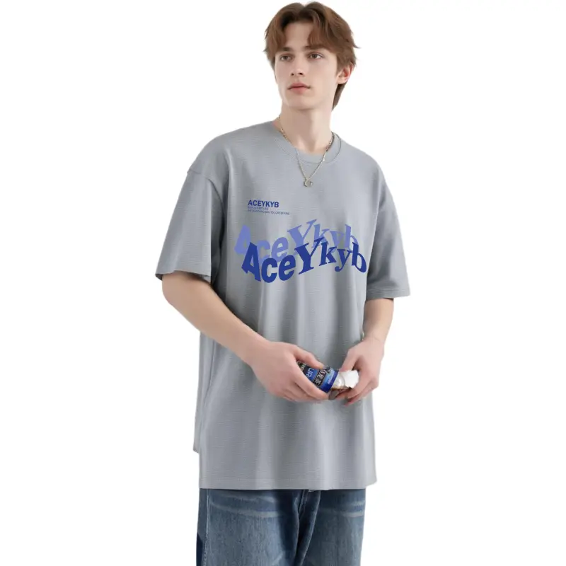 YK&YB T Shirts Unisex Gray-4