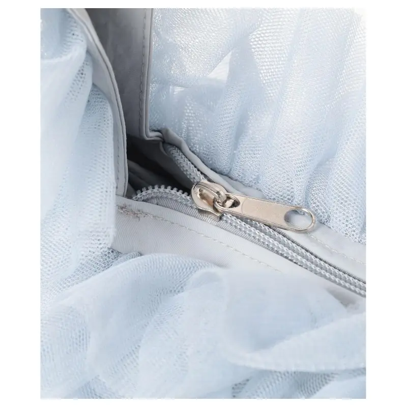 Beams Nylon Shoulder Bag Women's Ice Gray-5