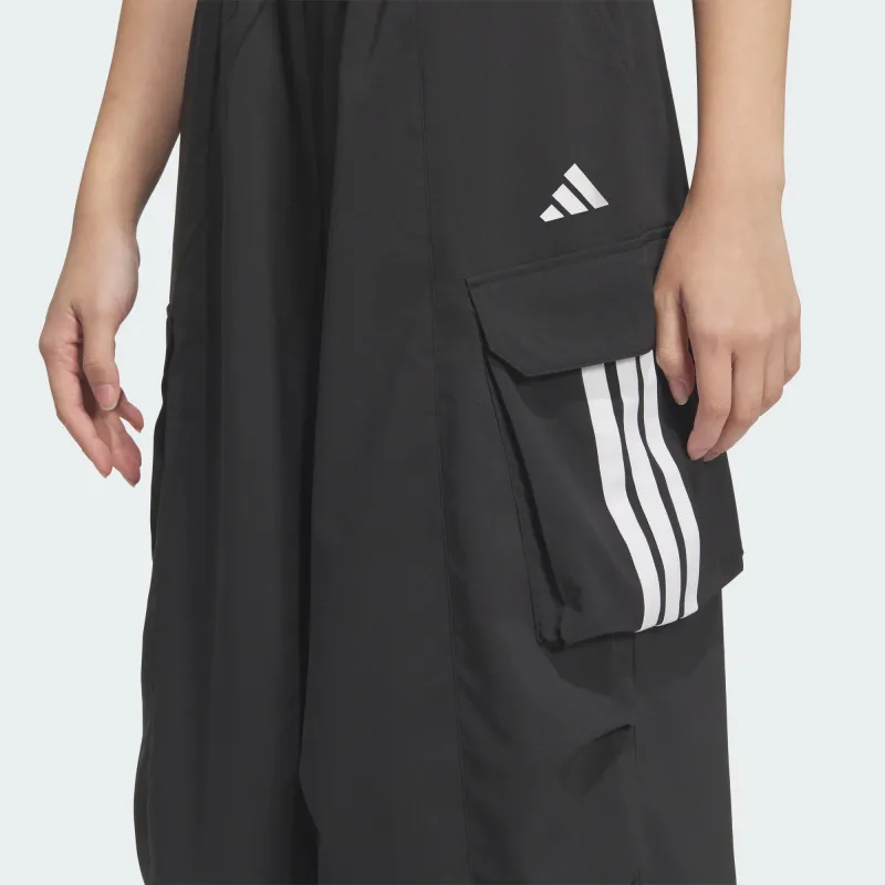 Adidas Climacool WOVEN TRACKSUIT BOTTOMS Cargo Pants Women's Black-4