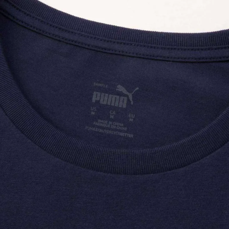 PUMA T Shirts Men Marine Blue-2