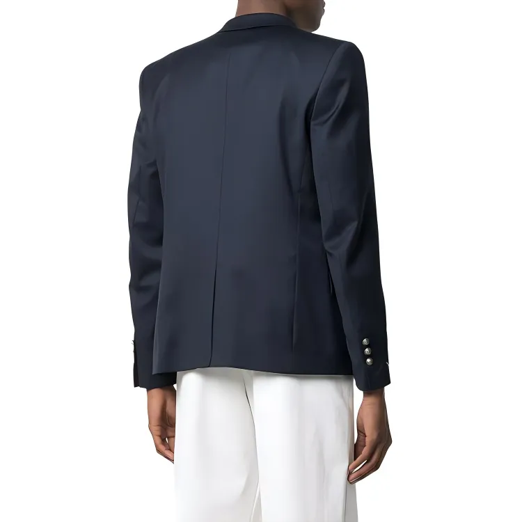 BALMAIN Business Suits Coats Men's Navy Blue-2