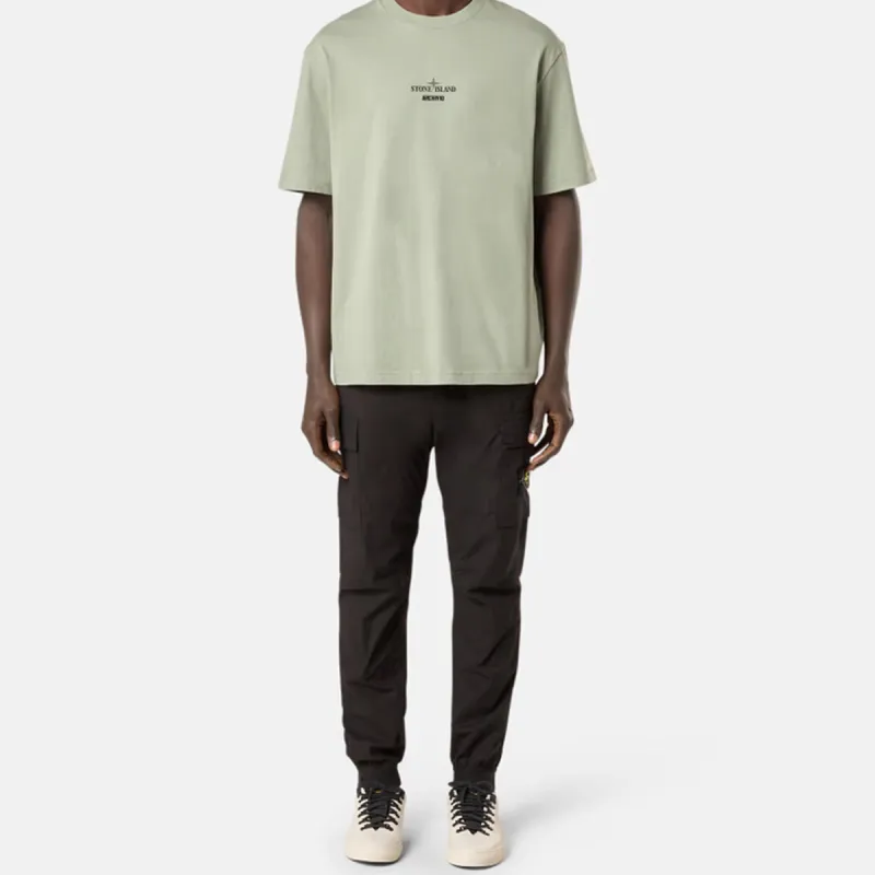 STONE ISLAND SS25 Cargo Pants Men Black-2