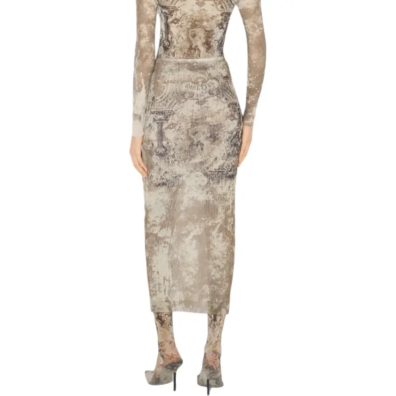 Jean Paul Gaultier Casual Long Skirts Women's Light Umber-2